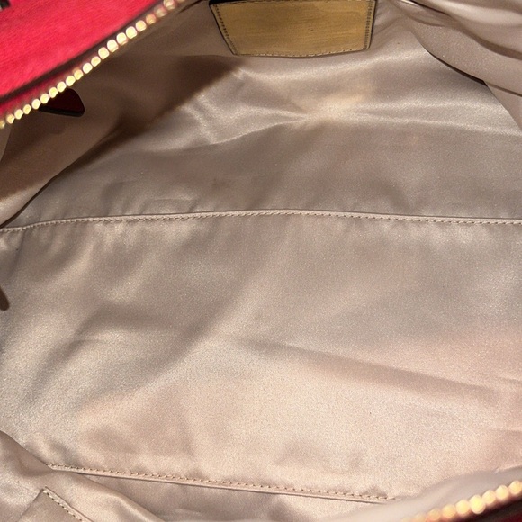 Coach Vintage Madison Sabrina Satchel Deep Pink Red Handbag Shoulder Bag Purse - Picture 12 of 14